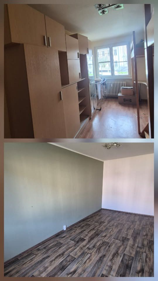 Renovace pokoje — vyklizení a malování